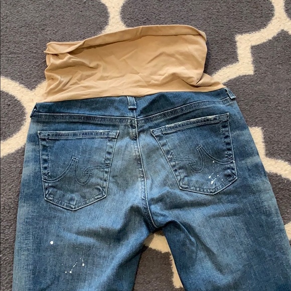 AG Adriano Goldschmidt Distressed maternity jeans 26R - Picture 5 of 5